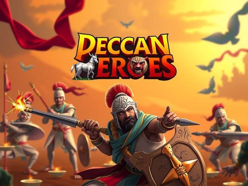 Deccan Heroes Game Banner Showcasing Indian Warriors